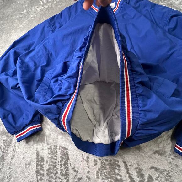 Vintage 90’s Rawlings Sporty Blue Windbreaker Pullover Sweatshirt Size XL - Picture 4 of 7